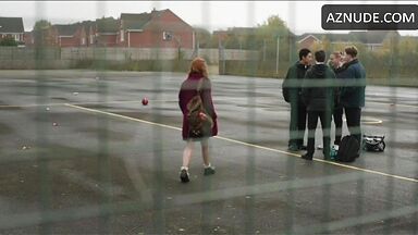 Lily Newmark flashing her schoolmates