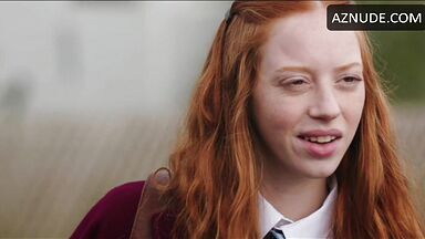 Lily Newmark flashing her schoolmates