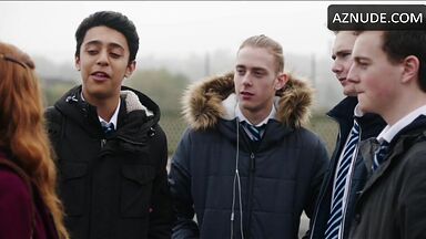 Lily Newmark flashing her schoolmates