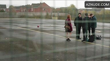 Lily Newmark flashing her schoolmates