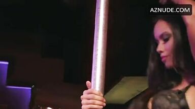 Strip dance from hot brunette