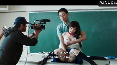 Touching the Japanese schoolgirls