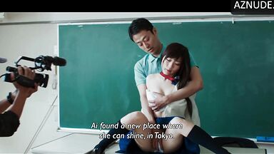 Touching the Japanese schoolgirls