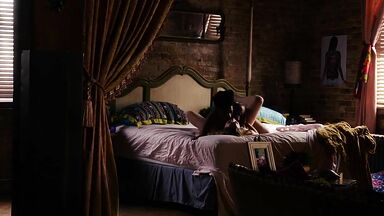 Freema Agyeman lesbic scene with strapon