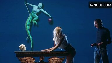 Fucking the blonde girl on the desk