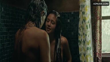 Latin girls bathing together