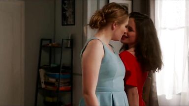 Hot girl kissing scene