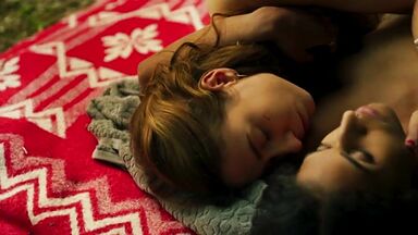 Lola Zackow and Madeleine Martin lesbian scene Dystopia