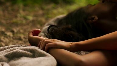 Lola Zackow and Madeleine Martin lesbian scene Dystopia