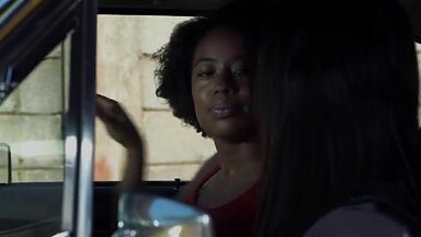 Mariana Nunes and Mari Peixoto lesbic sex in Blaxploitation: A Rainha Negra