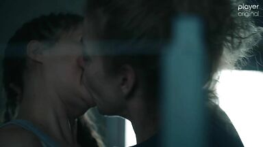 Prison MILFs lesbic kissing