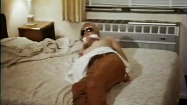 Blonde tied-up naked