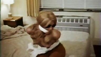 Blonde tied-up naked