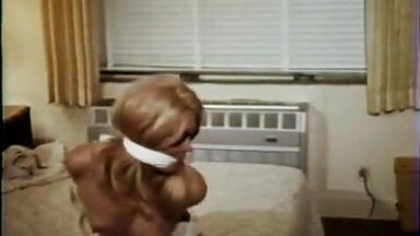Blonde tied-up naked