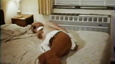 Blonde tied-up naked