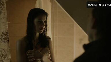 Harrasing the naked teen