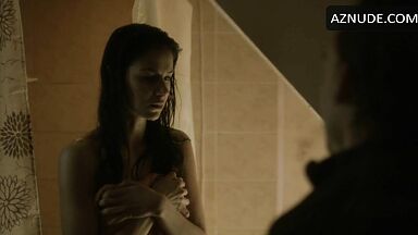 Harrasing the naked teen