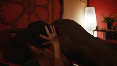 Interracial hot scene