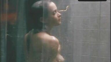 Big titted girl in shower