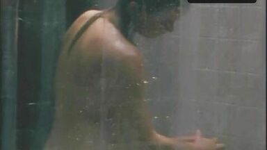 Big titted girl in shower