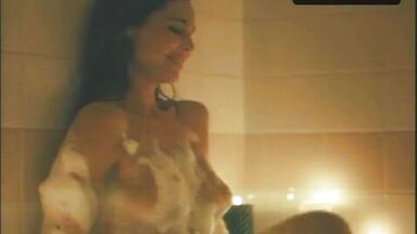 Big titted girl in shower