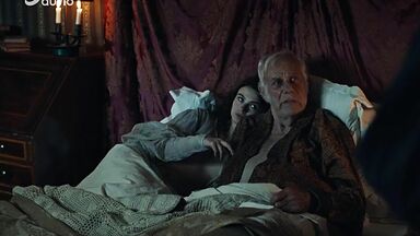 Sexy teen next to old guy