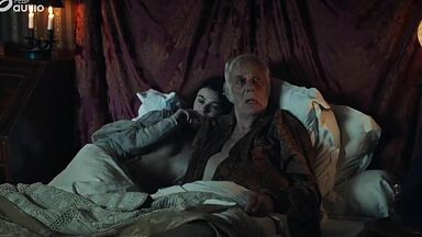 Sexy teen next to old guy