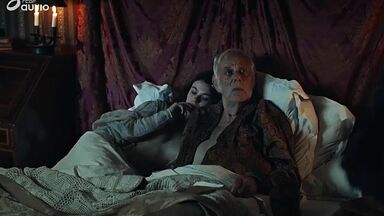 Sexy teen next to old guy