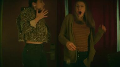 Threesome with teens interrupted