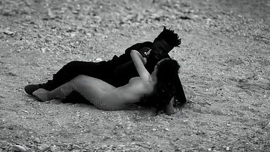 Erotic scene from artistic movie