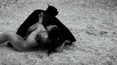 Erotic scene from artistic movie