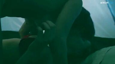 Lesbic action in the woods