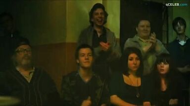 Girl with great body making a hot dance