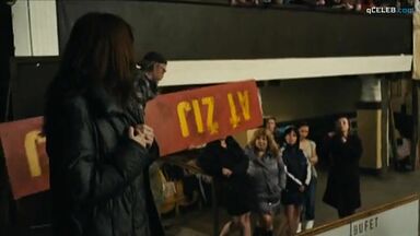 Girl with great body making a hot dance