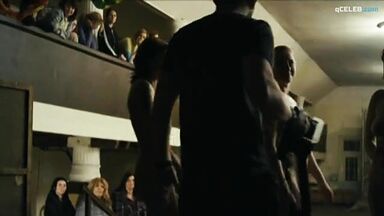 Girl with great body making a hot dance