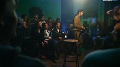 Girl with great body making a hot dance