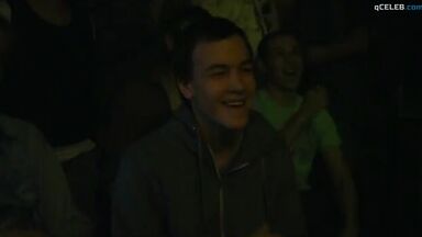 Girl with great body making a hot dance