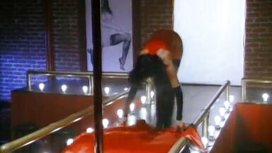 Striptease scenes from vampire movie