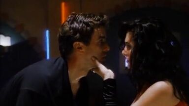 Striptease scenes from vampire movie