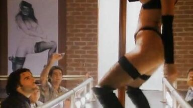 Striptease scenes from vampire movie