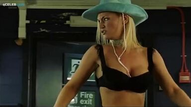 Christine Tremarco not very happy as stripper