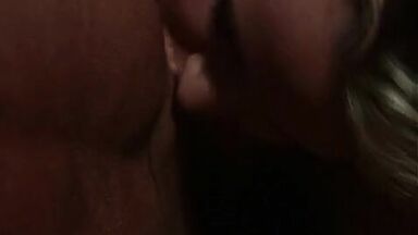 Luchy guy recieves lapdance