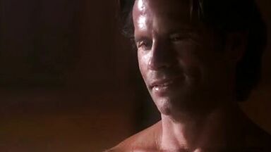 Luchy guy recieves lapdance