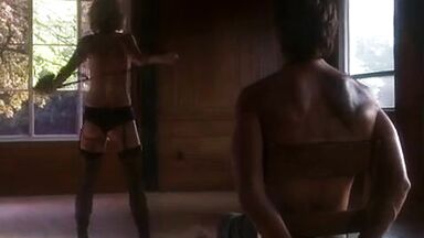 Luchy guy recieves lapdance