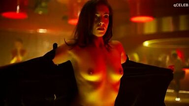 Magdalena Kolesnik flashing her tits