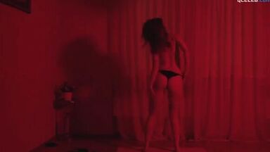 Dancing naked on the room