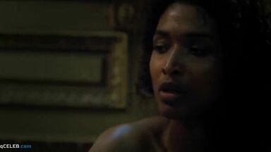 Black ebony dancing naked