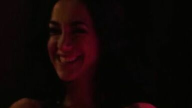 Striper with schoolgirl outfit