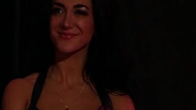 Striper with schoolgirl outfit