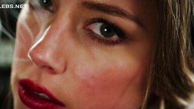 Amber Heard sexy in London Fields